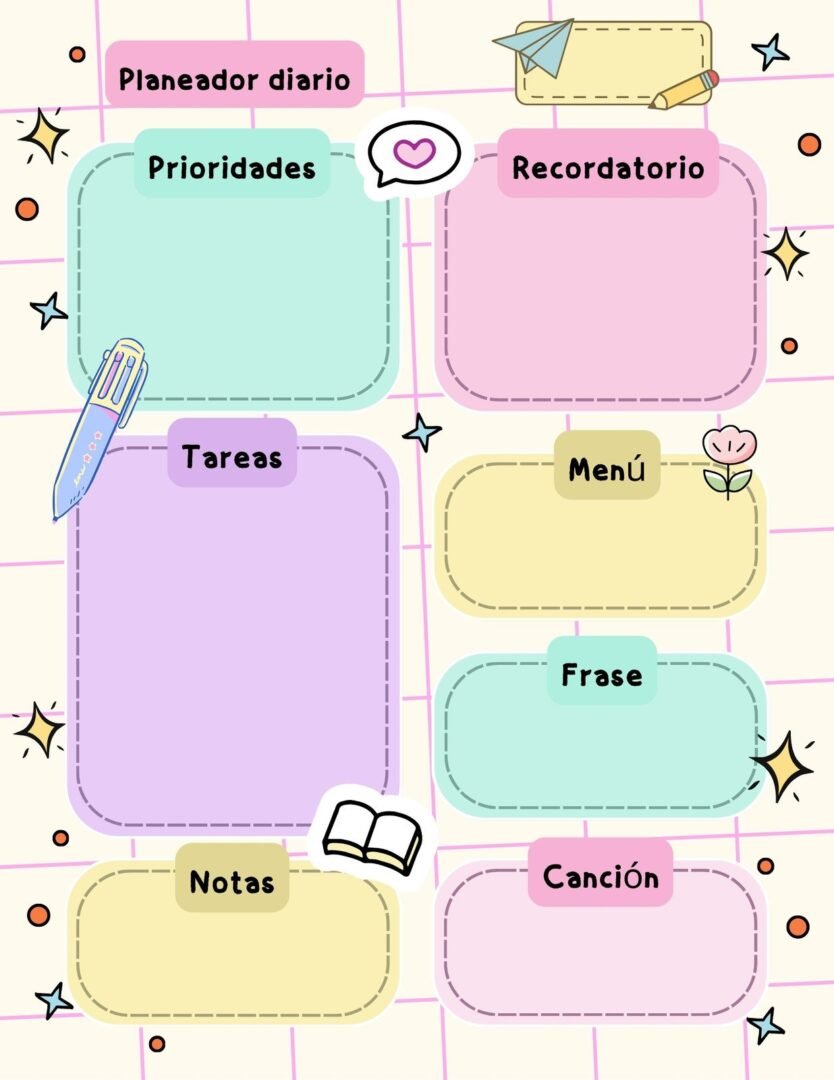 📅 Organiza tus clases con estos planificadores escolares gratis: semanal, diario y por días. Imprimibles, personalizables y listos para usar.